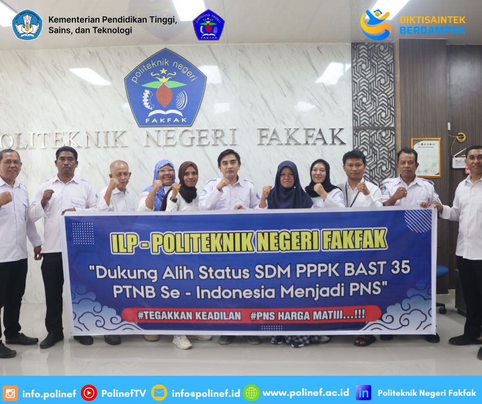 Direktur Polinef Terima Aspirasi Aksi Gabungan Tendik dan Dosen PPPK Jadi PNS di Gedung Ketahanan Pala